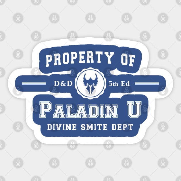 Paladin University Sticker by KidCrying